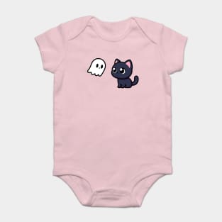 Cat and Ghost Baby Bodysuit